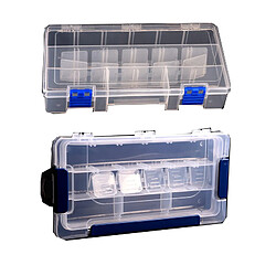 Boîte à Outils En Plastique Portable Pièces Boîte De Composants De Stockage Boîte 156x220x55mm