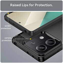 Avis Htdmobiles Coque pour Xiaomi Redmi Note 13 5G - housse etui silicone gel carbone + verre trempe - NOIR