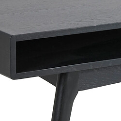 Avis Inside 75 Table basse MARTA 130 x 70 cm plateau et piétement en chêne noir mat avec niche