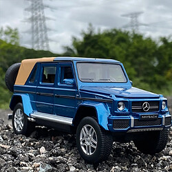 Avis Universal 1: 32 Voiture jouet Mercedes G650 Voiture en alliage Voiture ouverte Chariot en papier Jouet moulé sous pression Voiture modèle Collection de jouets de voiture pour les enfants(Bleu)