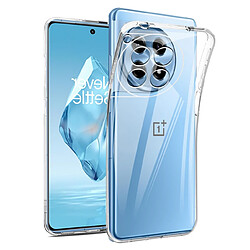 Htdmobiles Coque pour OnePlus 12R 5G - housse etui silicone gel fine + film ecran - TRANSPARENT TPU