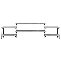 Maison Chic Meuble TV scandinave gris - Banc TV pour salon Sonoma 197x35x52 cm Bois d'ingénierie -MN73789 pas cher