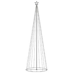 vidaXL Sapin de Noël cône 752 LED coloré décoration 160x500 cm