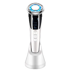 Chrono Instrument de beauté, Appareil de traitement de photorajeunissement Appareil de massage Appareil de beauté à ultrasons pour soins du visage chauds et froids, Blanc