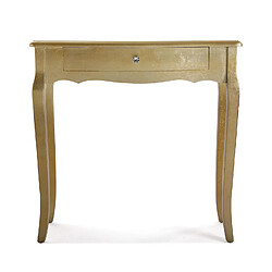 Versa Meuble d'entrée étroit, Table console Cagliari 80x30x80cm,Bois, Doré pas cher