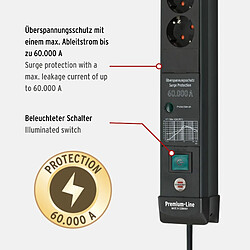 Avis Brennenstuhl Premium-Line Steckdosenleiste 6-fach 3m mit 2 mal USB schwarz