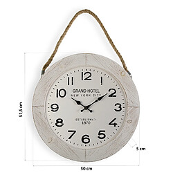 Acheter Versa Horloge Murale pour la Cuisine, Pendule pour Salon Bourke 50x5x51,5cm,Bois, Gris