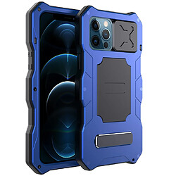 Coque en silicone Hybride anti-poussière antichoc bleu pour votre Apple iPhone 12/12 Pro