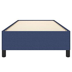 Acheter vidaXL Cadre de lit sans matelas bleu 80x200 cm tissu