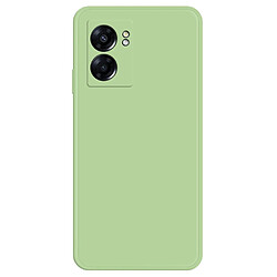 Coque en TPU antichocs, caoutchouté avec bord droit de la doublure pour votre Oppo A57 (2022) 5G/A77 5G - vert