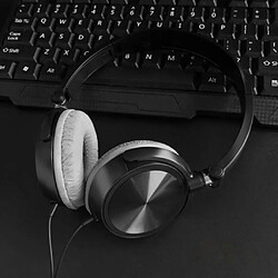 S1 Portable 3.5mm Filaire Casque Stéréo Pliable Casque Noir