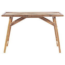 Acheter Beliani Table de jardin Bois Bois clair MOLISE