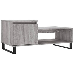 Maison Chic Table basse,Table Console Table d'appoint, Table pour salon Sonoma gris 100x50x45 cm Bois d'ingénierie -MN64474