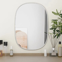 Maison Chic Miroir mural | Miroir Décoration pour Maison Salle de Bain Argenté 0x35 cm -GKD76756