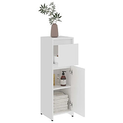 Acheter Maison Chic Armoire de salle de bain,Meuble de rangement,Meuble haut Blanc 30x30x95 cm Aggloméré -GKD945246