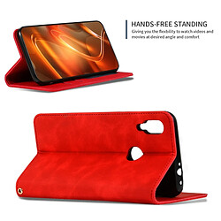 Acheter Wewoo Housse Coque Etui en cuir avec rabat horizontal magnétique Business Skin Feel pour Redmi Note7 et Redmi Note7 Pro Rouge