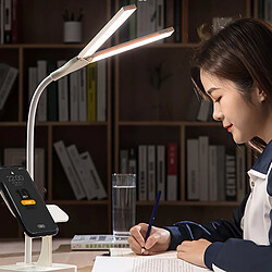 Avis Lampe De Lecture De Bureau LED Home Light Touch Control 3 Couleurs Dimmable USB Blanc