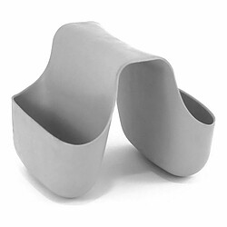 Porte-éponges pour Evier Quttin Double Gris Silicone 12,5 x 9,5 x 10 cm (24 Unités)