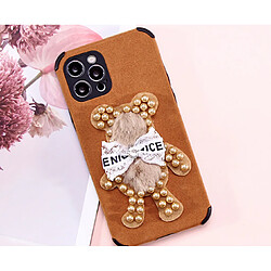 C13 Back Cover Couverture mobile Protection du téléphone Soft Shell Dessin animé 3D Bear Couverture de protection anti-chute pour iPhone 12Pro Case