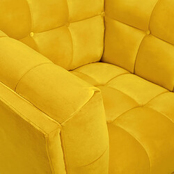 Acheter Rendez Vous Deco Fauteuil Mona en velours jaune