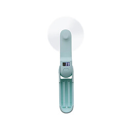 Ventilateur 3 en 1 support de téléphone portable portable alimentation de secours Mini ventilateur-Vert