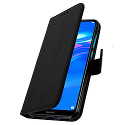 Avizar Housse Huawei Y7 2019 A40 Étui Portefeuille Support Stand Noir