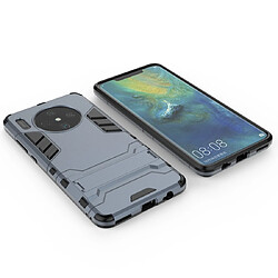 Wewoo Coque Renforcée Pour Huawei Mate 30 PC + TPU Housse de protection antichoc avec support bleu marine