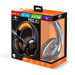 Acheter Spirit of Gamer PACK Casque GAMER PRO-H3 Orange PlayStation PS4-PS5 Edition + Manette PS4 Playstation BLANCHE Bluetooth