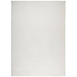 vidaXL Tapis IZA poils courts style scandinave crème 240x340 cm