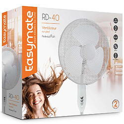 Ventilateur sur Pied Easymate RD-40 Extel Réglable 82 à 100 cm Tête Rotative 3 vitesses 330804