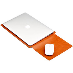 Acheter Sacoche en cuir SOYAN avec tapis de souris pour Macbook Air 13.3 pouces / Pro 13.3 pouces - Marron clair