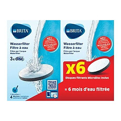 Cartouche filtre à eau Brita Pack de 6 filtres MicroDisc BRITA