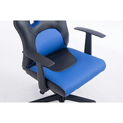 Acheter Decoshop26 Fauteuil chaise de bureau pour enfant en synthétique bleu hauteur réglable BUR10189