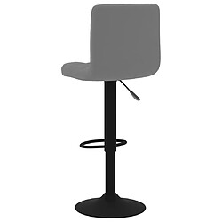 Acheter vidaXL Tabouret de bar Gris foncé Velours