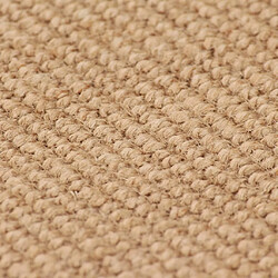 vidaXL Tapis en jute avec support en latex 80x160 cm Naturel