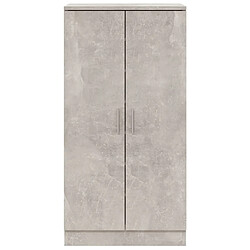 Acheter vidaXL Armoire à chaussures Gris béton 55x35x108 cm Bois d'ingénierie