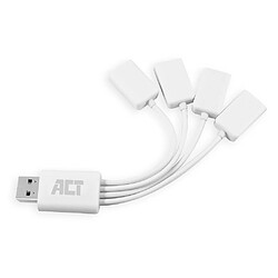 Act Editions ACT AC6210 hub & concentrateur USB 3.2 Gen 1 (3.1 Gen 1) Type-A 480 Mbit/s Blanc