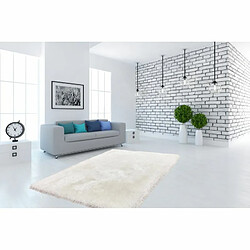 Paris Prix Tapis Shaggy Fait Main Cosy Blanc 120 x 170 cm