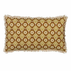 BigBuy Home Coussin Coton Marron Beige 50 x 30 cm