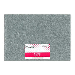 TOGA Flex thermocollant à paillettes - Argent - 30 x 21 cm