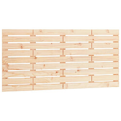 vidaXL Tête de lit murale 126x3x63 cm Bois massif de pin