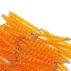 Avis 1000pcs Montessori Perles 100 Chaînes de Barres à Dix Perles Orange Jouet de Calcul pour Enfants