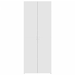 Avis vidaXL Buffet haut blanc 70x42,5x185 cm bois d'ingénierie