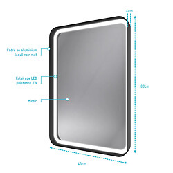 Avis Aurlane Miroir salle de bain lumineux led