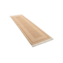 Vidal Tapis de couloir en laine 302x81 brun Darya