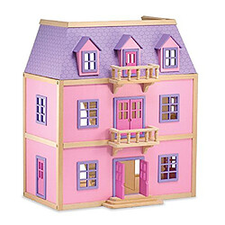 Melissa & Doug - 14570 - Poupée et Mini Poupée - Maison de poupée en bois à plusieurs étages