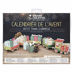 Graines Creatives 2 calendriers de l'Avent petit train à construire pas cher