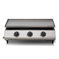 Avis Brasero Plancha Cadix 3 feux - COOKING BOX - Plaque inox 62 x 37,5 cm - Tiroir graisse - Jusqu'à 8 convives - 9,45 kW