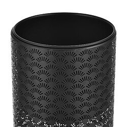 Helloshop26 Ensemble de 2 supports de plantes lot pots de fleur set cache-pot ensemble bacs à fleurs vases métal tailles différentes noir 03_0005159