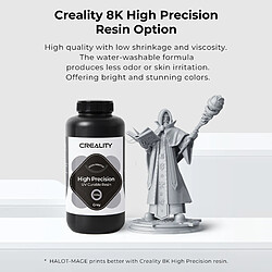 Creality HALOT-MAGE Imprimante 3D, écran d'impression 8K de 10,3 pouces, purification intelligente de l'air, guides linéaires doubles stables sur l'axe Z, conception à clapet monobloc, prend en charge l'impression sur disque U pas cher